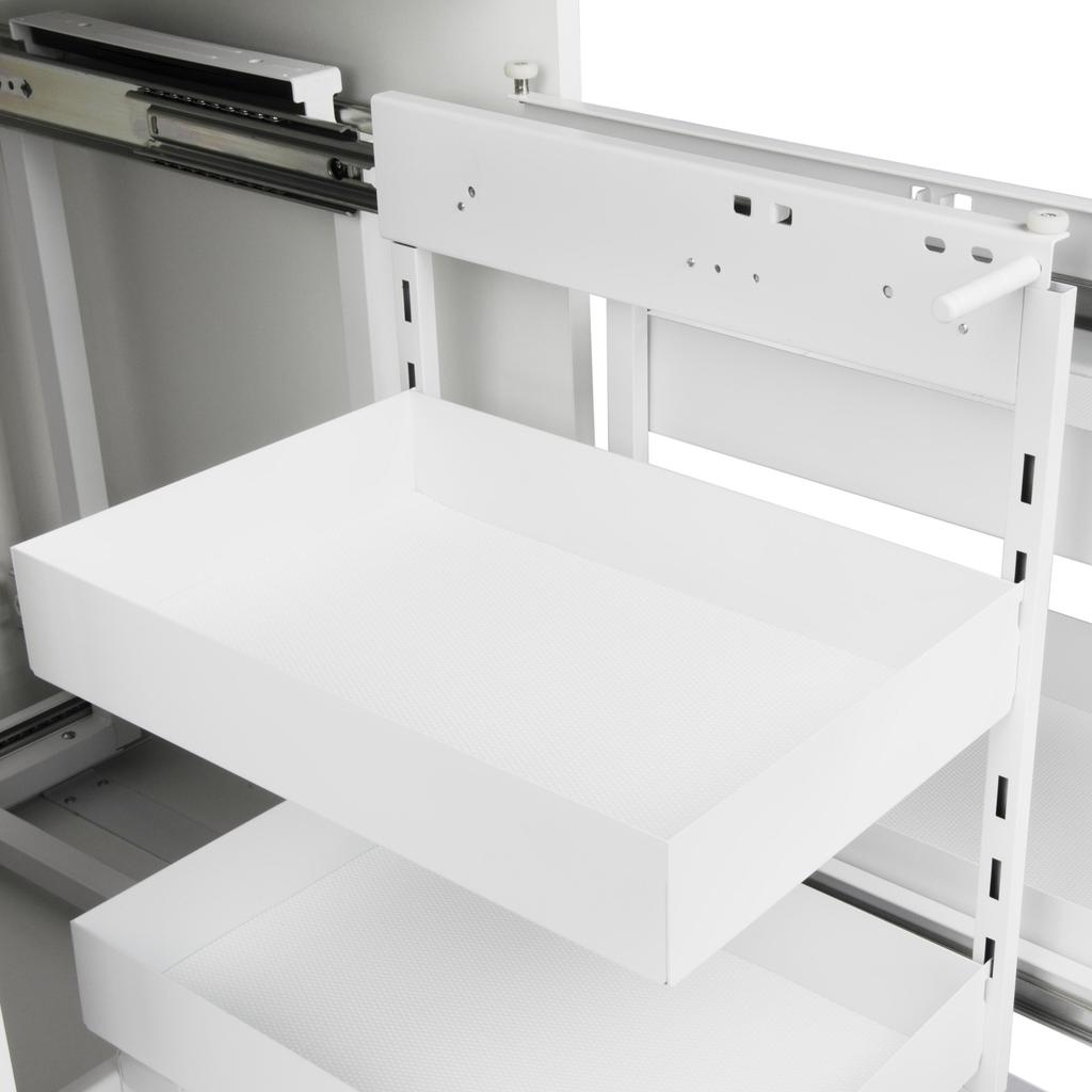 Magic Cargo Kitchen Cabinet Basket Universal White Sliding mm Magic Cargo Kitchen Cabinet Basket Universal White Sliding 900mm