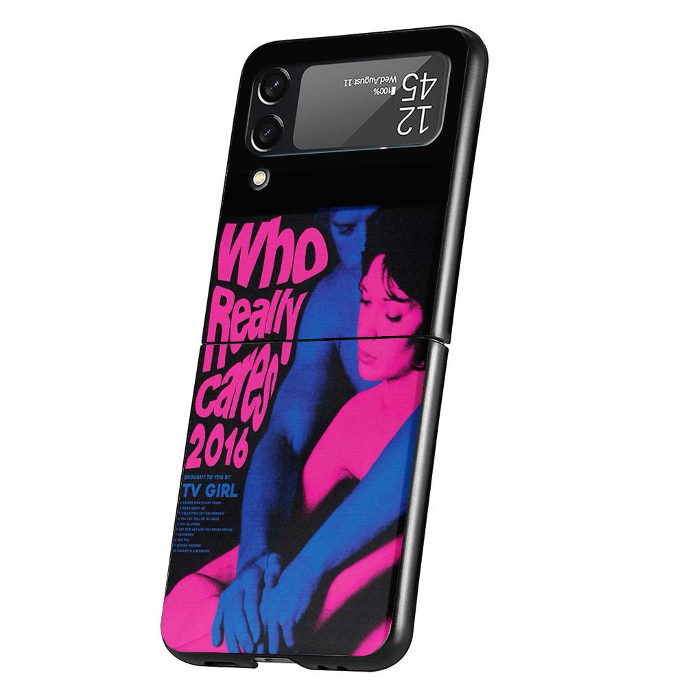 TV Girl Album Cover Phone Case For Samsung Galaxy Z Flip 7 6 5 4 3 5G Flip7 Flip6 Flip5 Flip4 Flip3 Black Fundas Shell