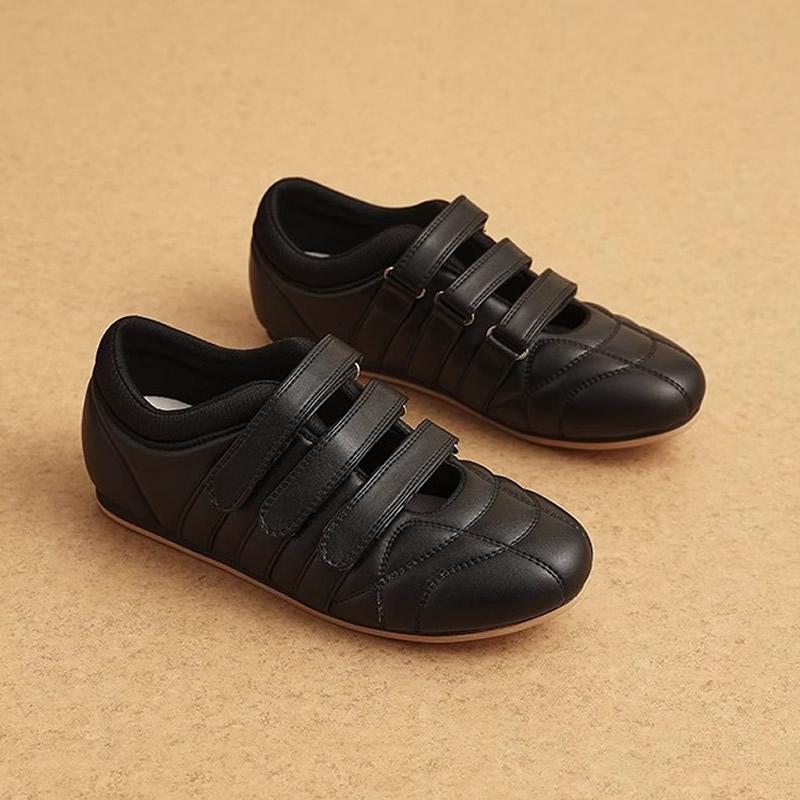 

2025 New Casual Versatile Plateform Magic Sponge Flat Bottom Breathable Sports Silver Single Women s Shoes From China Mainland 35 чорний