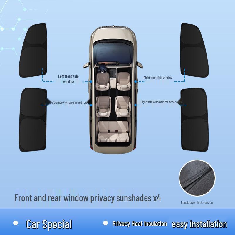 Zeekr 25 MIX Car Sunshade: Sun Protection & Privacy Shade