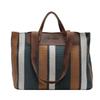 Borse Dolci a Strisce in Tela ad Alta Capacità per Donna  Borsa da Lavoro Standard a Contrasto di Colore alla Moda  Nuove Borse a Spalla Versatili