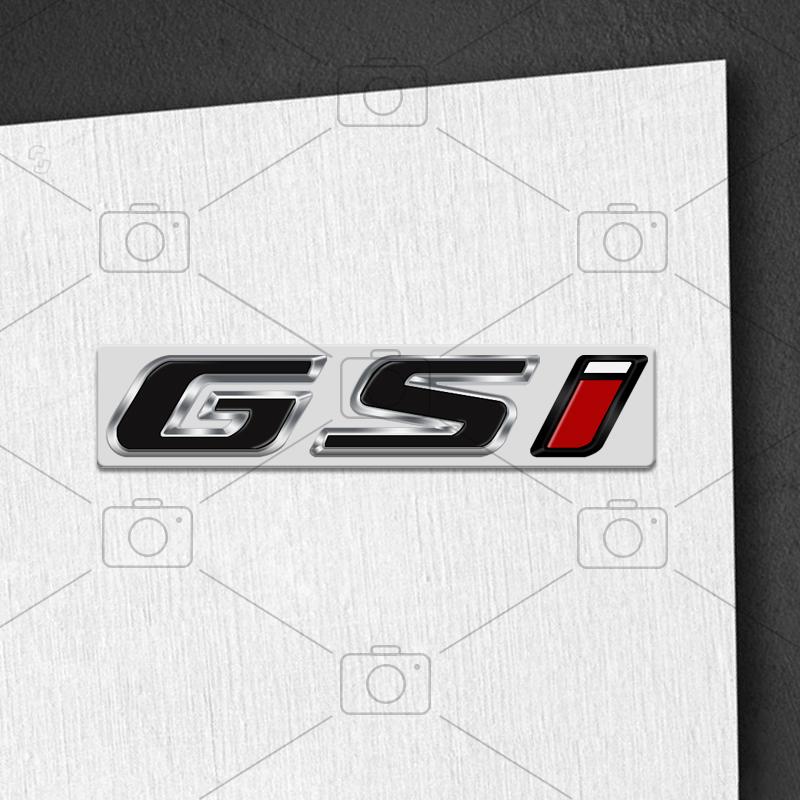 Car Metal Body GSI Logo Letter Decals Styling Badge Trunk Emblems Sticker For Opel Vauxhall Meriva Junior Zafira Mokka Adam VXR