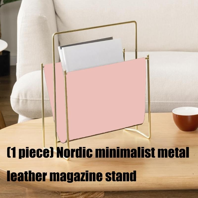 Scandinavian Iron Rack With Premium PU Leather Trim    Room Study