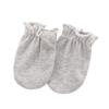 Infant Anti-scratch Gloves Face-protection Gear Elastic Cuffs Solid Color Thin Cotton Breathable Lightweight One Size Neutral