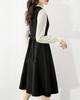 Vilaria Lace Long Puff Perfect for and Winter Women's Dress, Sleeves, A-Line, Ruffles, Sleeves, Knee-Length, Flattering, Stylish, Spring, Autumn,