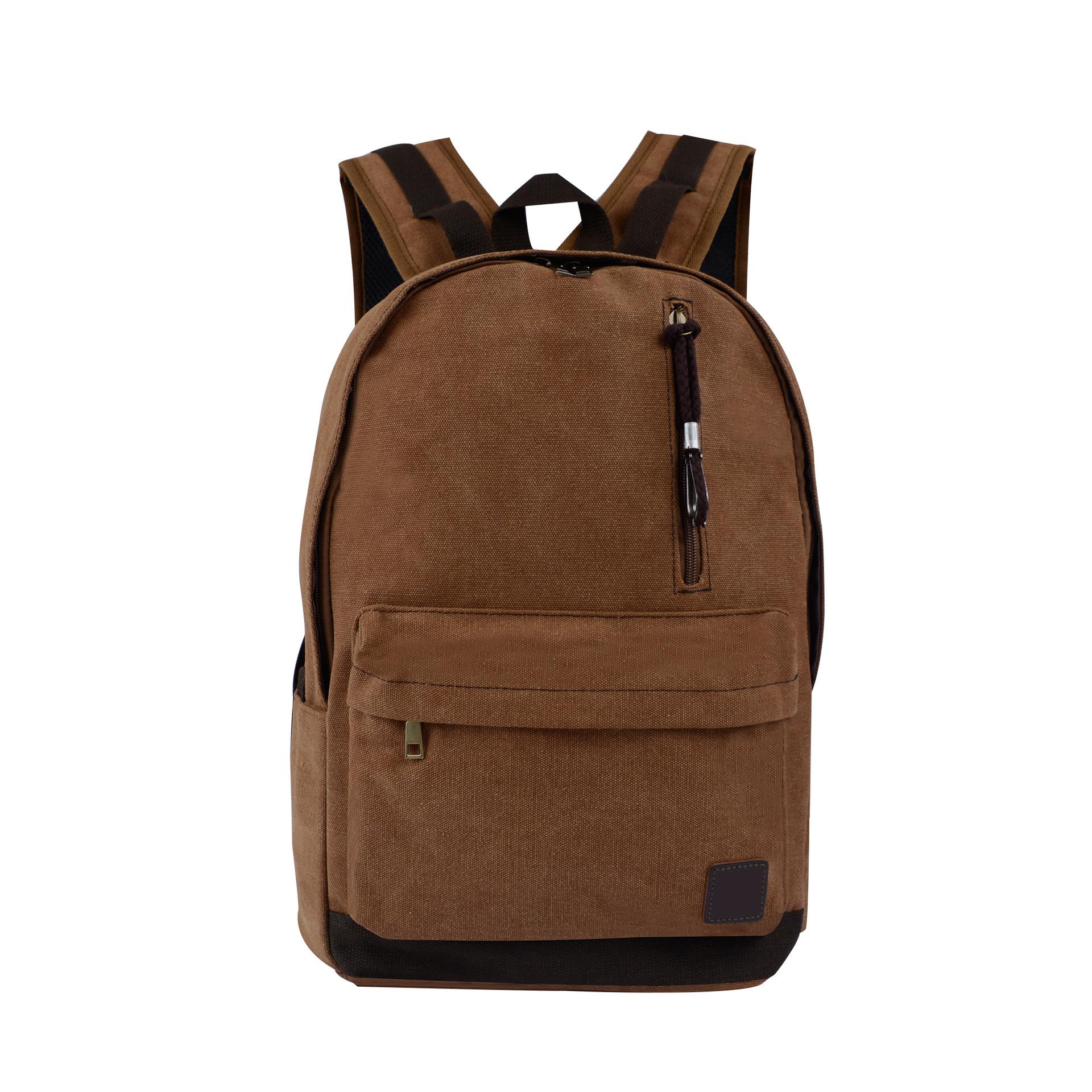 Casual Commuter Backpack Canvas Large Capacity Usb Computer Backpack Junior High School Student Backpack 43*31*15cm коричневый