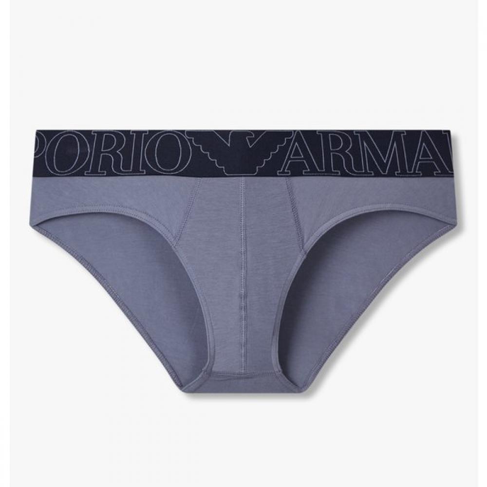 Emporio Armani Мужские хлопковые трусы-слипы с широкой резинкой 0815311011 S