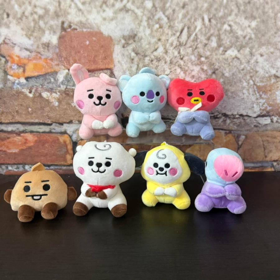 Durable BT21 KPOP Anime Sitting Doll Plush Doll Desktop Decoration Doll Ornament ARMY Fans Collect Gifts Birthday Gifts Couple Gifts