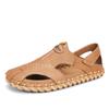 Summer New Sewn Sandals Wearing Breathable Hollow Out Toe Shoes for Men Breathable Two Wear Beach Shoes