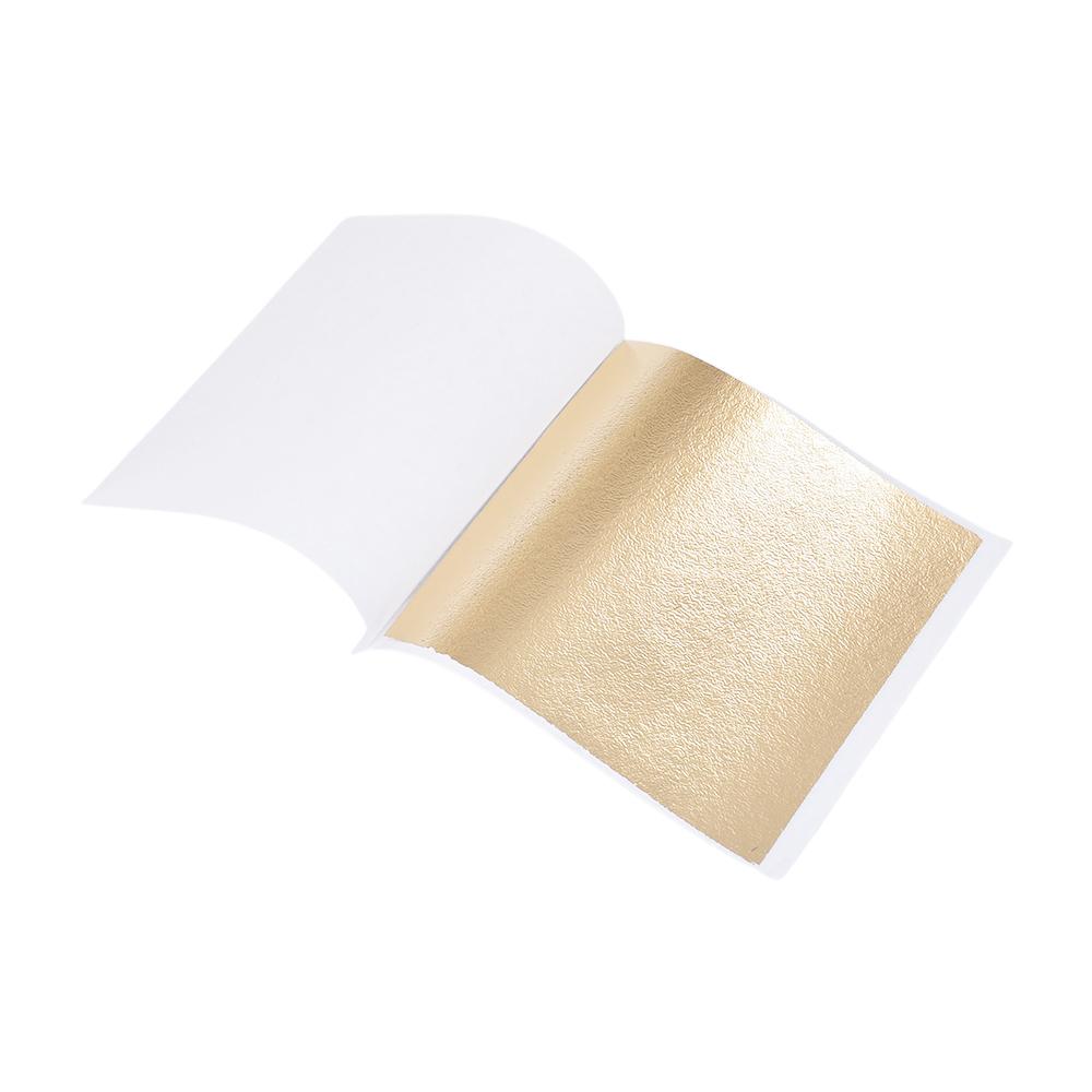 9 X 9cm 100 Sheets 22 Colors Imitation Gold Taiwan B Gold Leaf Foil Sheets for Decorating Wall Nail Art Crafts Furniture Gilding