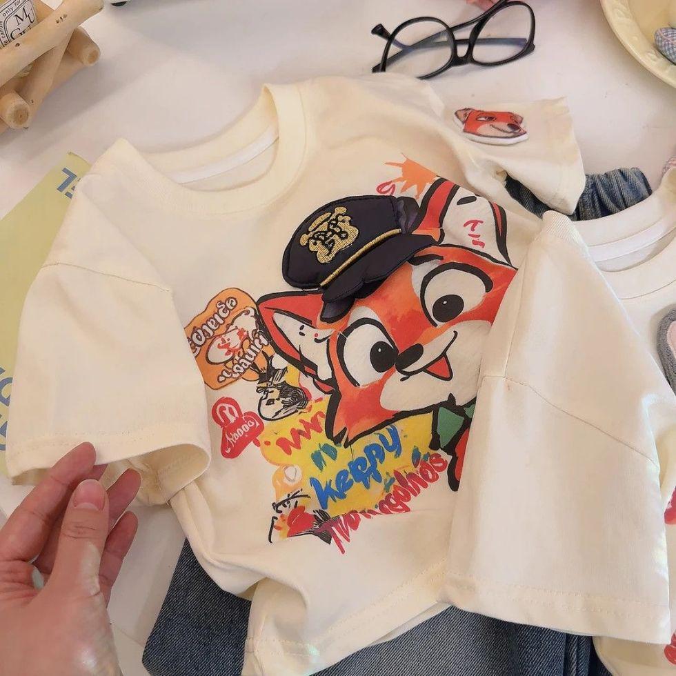 3D Doll T-shirt for Kids: Stylish Parent-Child Summer Top 130cm