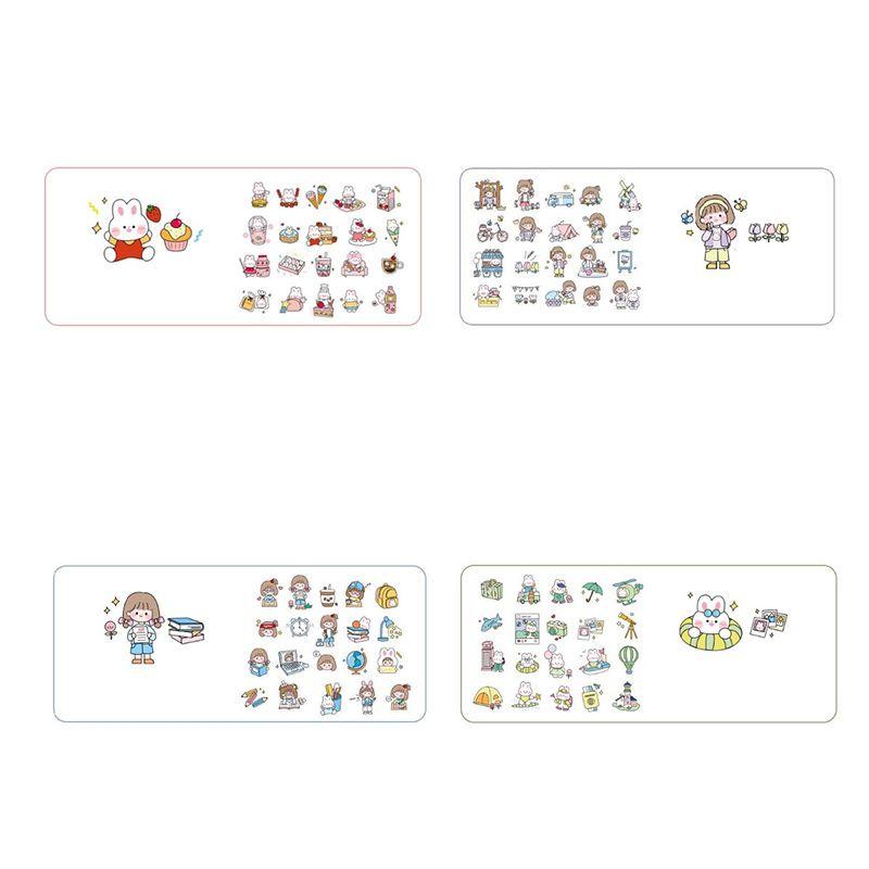 Rosyposy Fresh And Lovely Sticker Bag With Beautiful Hand-painted Patterns And Colors