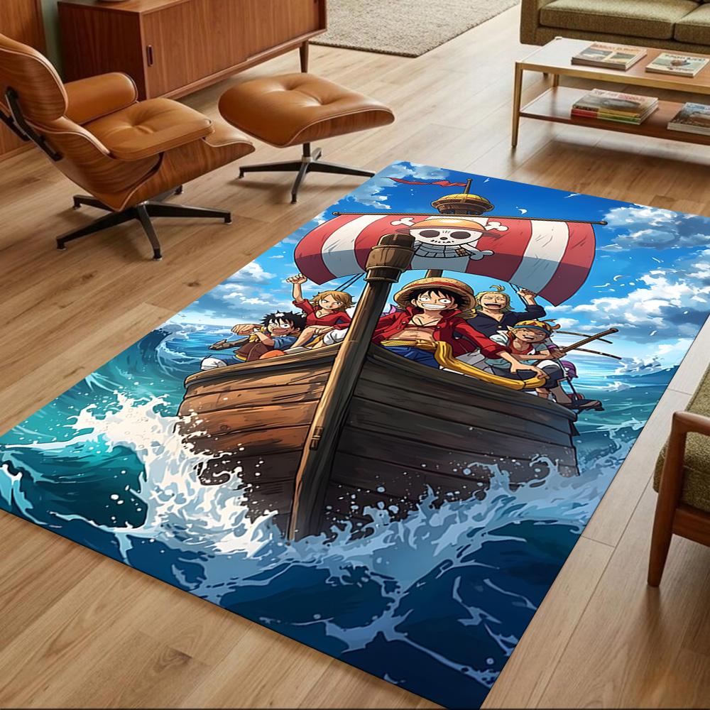 One Piece Adventure Journey Non-Slip Home Carpet Design for Office Decor Living Room Gift