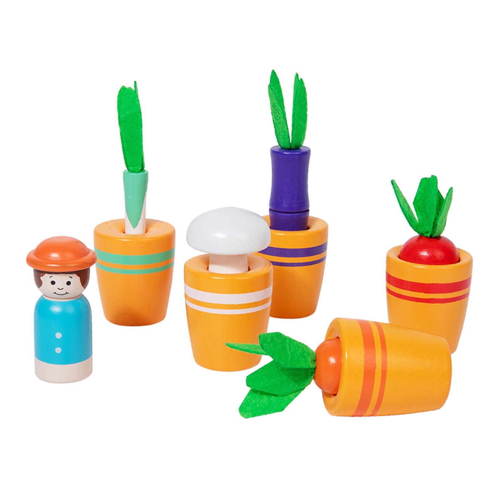 

Wooden Color Sorting Toy Carrot-shaped Fun Matching Puzzle for Kids Aged 3+ Educational Fine Motor Skills Learning Play Birthday