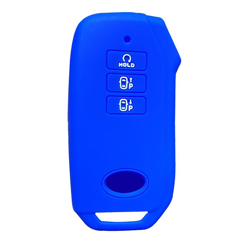 Silicone Car Key Cover Holder Fob For Kia EV6 K5 Carnival Mq4 Seltos Seven-key Dl3 7 Button Remote KeyChain Keyless Key Case