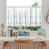 Kort gardin Anti-riv Stark Ljusfiltrering Snabbtorkande Drapereffekt Finbroderi Fönster Gaze Sovrumstillbehör