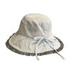 2026New Lace Sunshade Fisherman Hat for Women, Summer Korean Style, Sweet and Versatile, Sun Protection Hat for Outdoor Trips, Breathable and Trendy