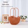 Pastoral Style Round Rattan Imitation Flower Basket - Decorative Handheld Barrel for Flower Arrangements and Gifts