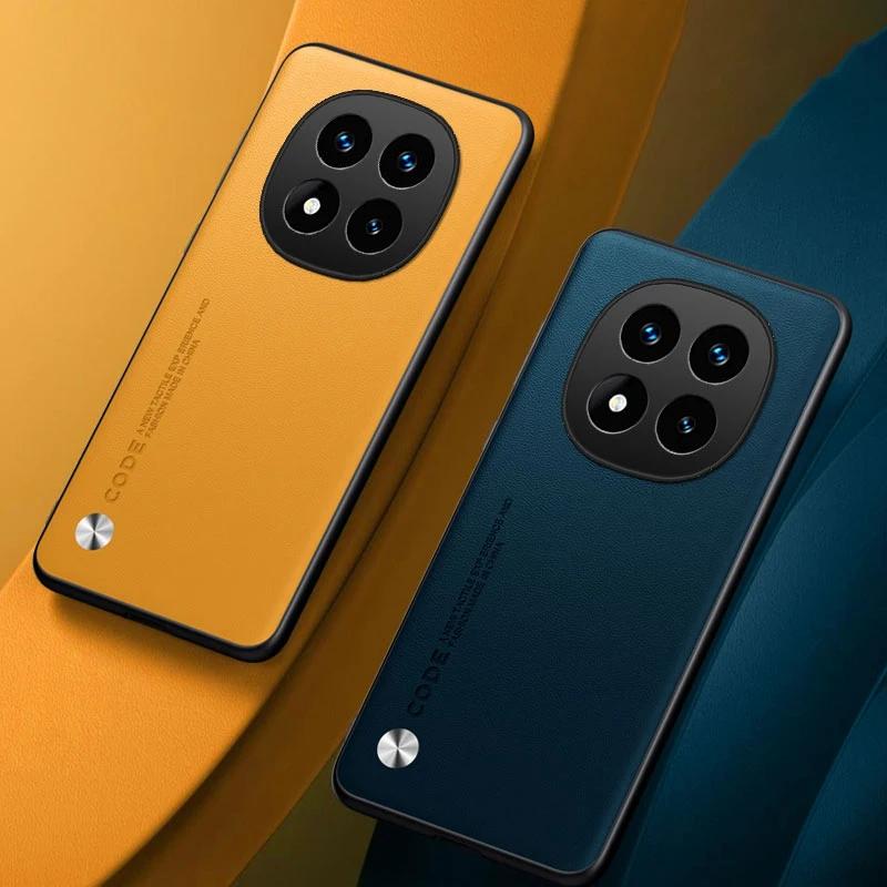 Texture Skin-friendly Leather Case For Redmi Note 15 14 Pro Plus 5G 15C 14C A5 Soft Edge Anti-fingerprint Shockproof Back Cover