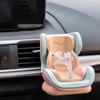 For Labubu Car Doll Safety Seat Cartoon Chair Model for Car Kawaii Doll Seat Outlet Decor Car Interior Styling Accessories