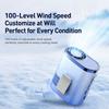 LED Display Neck Fan USB Rechargeable Portable Fan Portable Cooling Fan  Summer