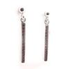 Les Trésors De Lily [K5164] - Silver 'Goddess' Earrings Pink Silver (rhodium Plated) - 24x1. 5 Mm
