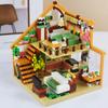 1412Pieces Dream House Blocks Toys Micro Building Block Toy Loft Room Dollhouse Birthday Gifts for Girls Girlfriend Children
