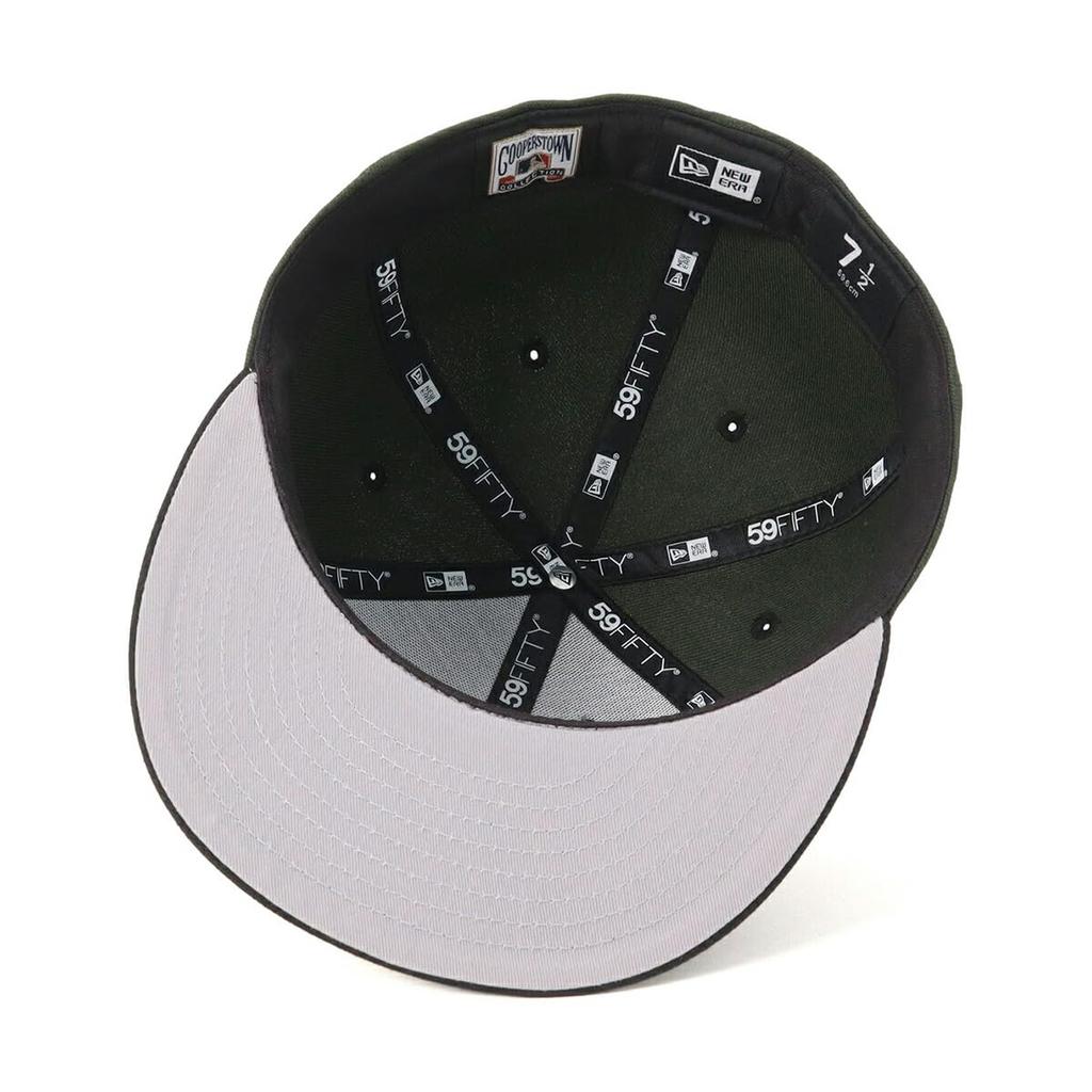 Newera Cap 59FIFTY 70907338 NER36C0781 MLB Chicago White Sox CWS Dark Seaweed Green 8 SIDE PATCH UNDER VISOR ONSPOTZ Custom Made Hat Gokyu Fifty