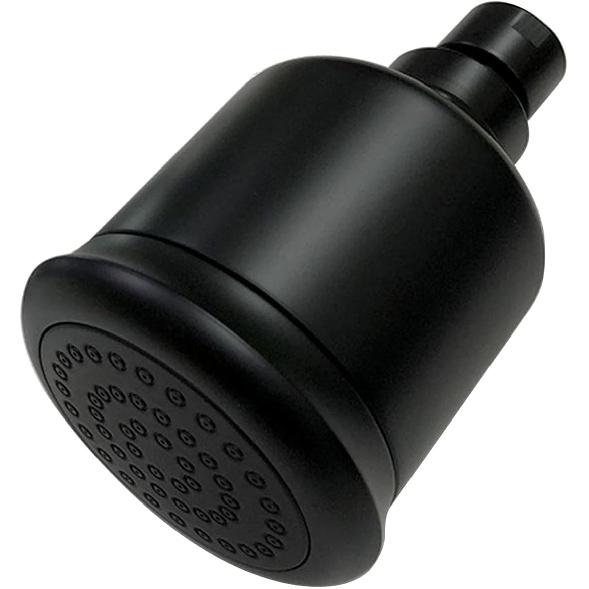 High Pressure Black Brass Shower Head with Filter and 360 Degrees Adjustable Swivel, Replacement for Bathroom Low Flow, Matte Black 2.8 Inch Heavy