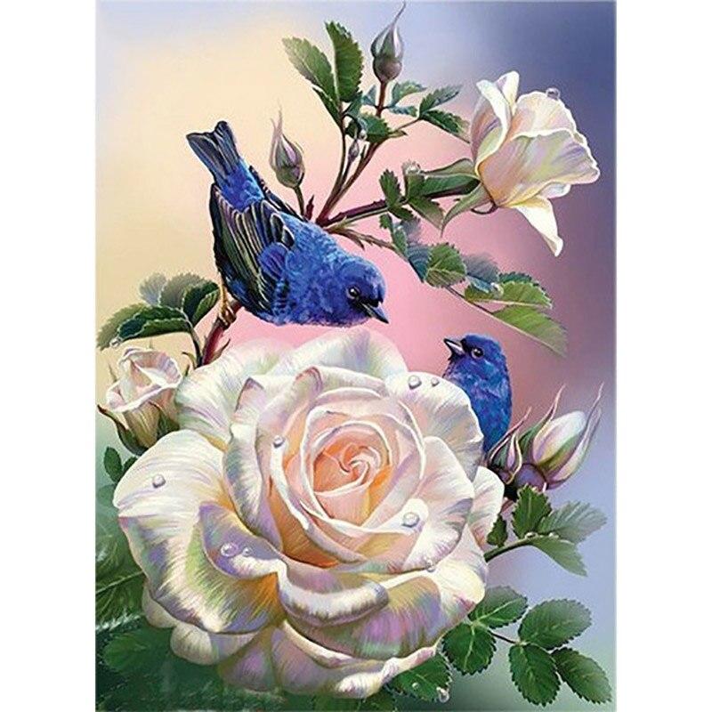 5D Diamond Painting Flowers Full Round Drill New Arrival Mosaic Diamond Embroidery Vase Painting Rhinestone Home Decor