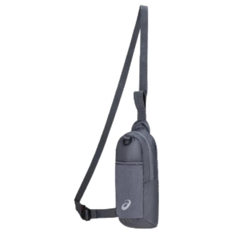 Asics Polyester Crossbody Bag Sling Bag Unisex Gray Asics 3013B094-020