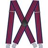 Doucharming Herren 5cm Elastische X-Form Verstellbare Hosenträger mit Metallclips
