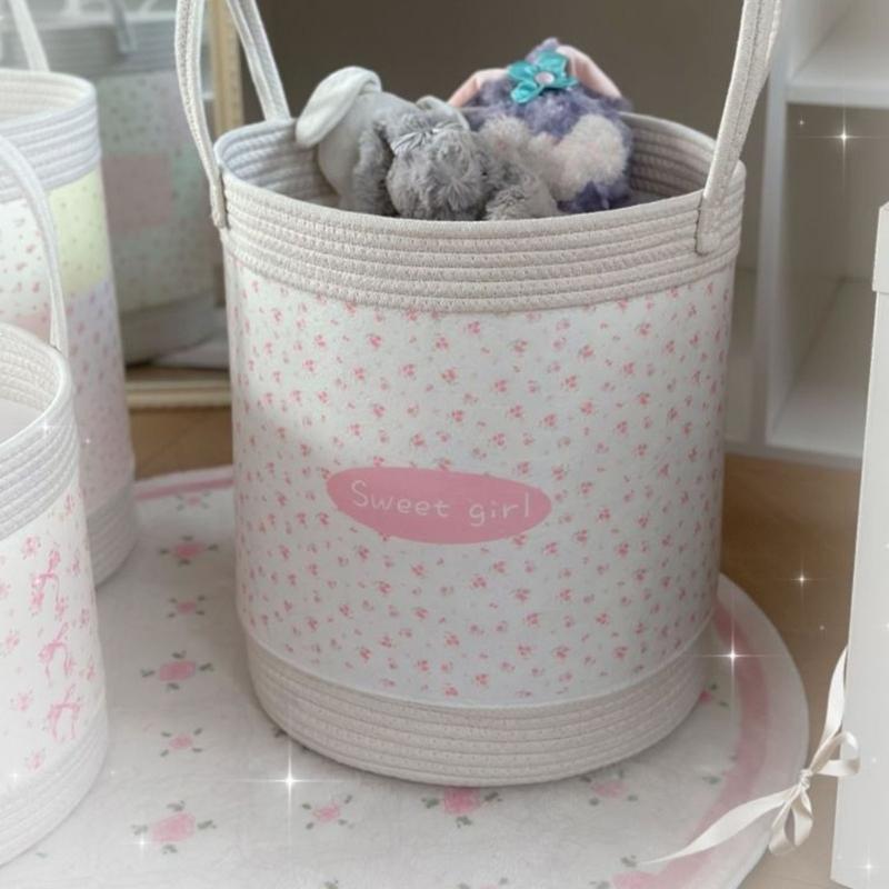 Stylish Fabric Clothes Bin With Reinforced Structure For Dorm Apartment Or Nursery Arrangement