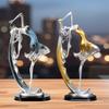 Dancing Girl Statue Desk Ornament Craft Elegant Decorative Housewarming Gifts