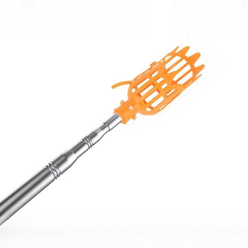 Telescopic Pole Fruit Picker: Yangmei, Loquat, Plum, Persimmon, Apricot, Peach High-Altitude Tool