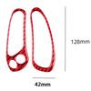 2Pcs Red Carbon Fiber Speedometer Side Cover Trim For Corvette C5 1998-04 Type B