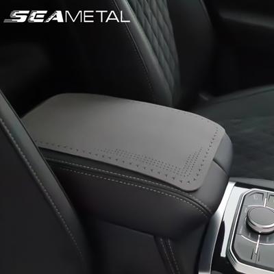 Wildleder Auto Armlehnenpolster Auto SUV Langlebig Mittelkonsolenbox Armlehne Weiches Polster Kissenbezug Matten