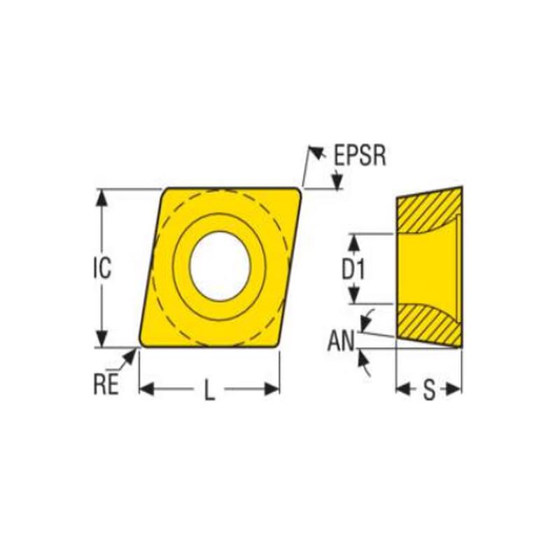 SECO CCMT060204-MF2 TP2501 Turning Insert