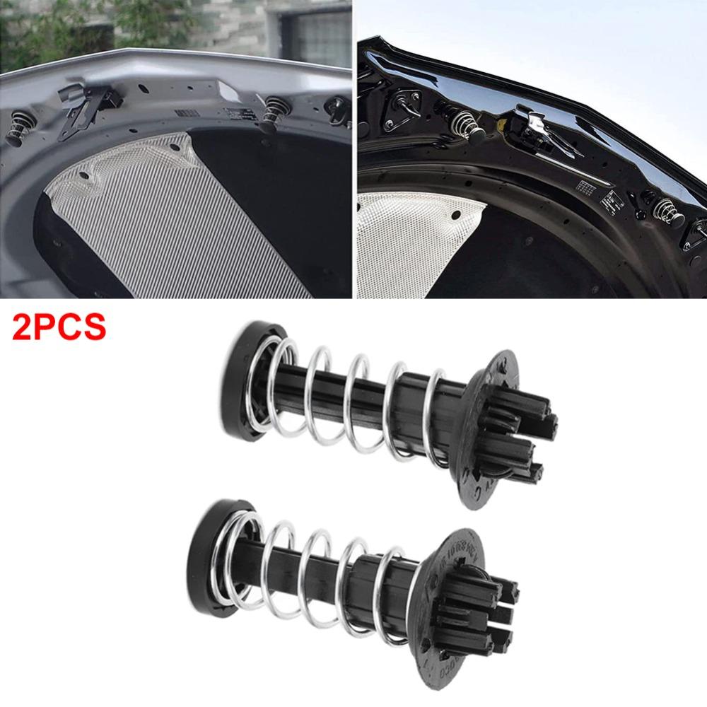 2pcs Black Bonnet Hood Spring Car Fastener Clips Hood for Mercedes Benz C E S SL SLK Class