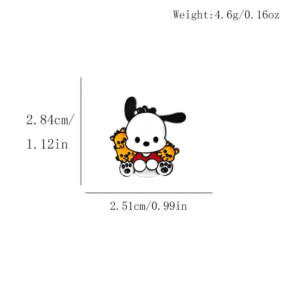 Sanrio Pompompurin Japanische Brosche – Niedlicher Cartoon-Hunde-Anstecker Schmuckzubehör