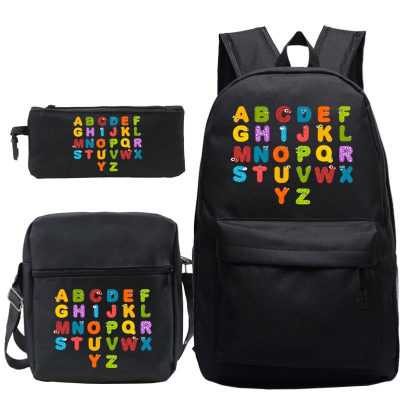 Game Alphabet Lore Alphabet Legend School Bag Backpack Shoulder Bag Pencil Case
