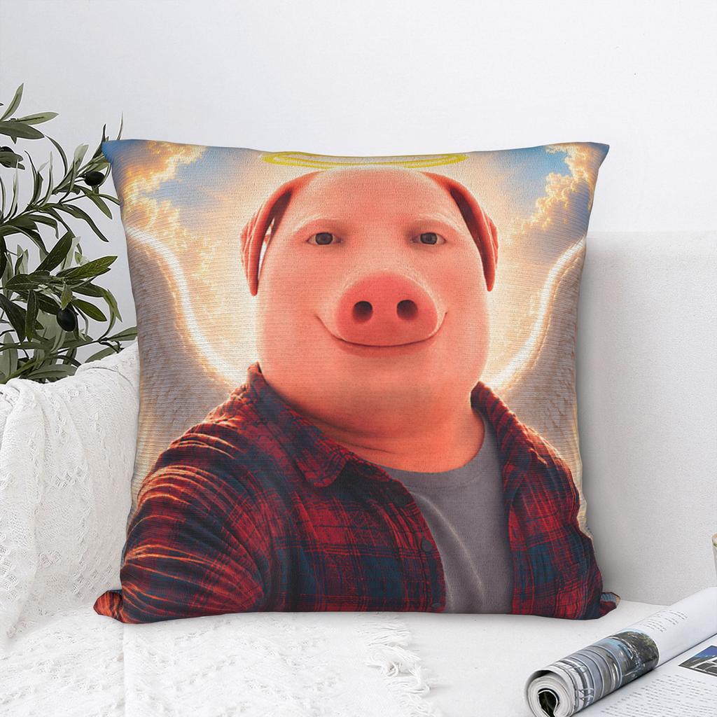Angel John Pork Funny is Calling Phone Pillow Case Comfy Pillow Cover For Sofa Bedroom Home Decor Vintage Pillowcases
