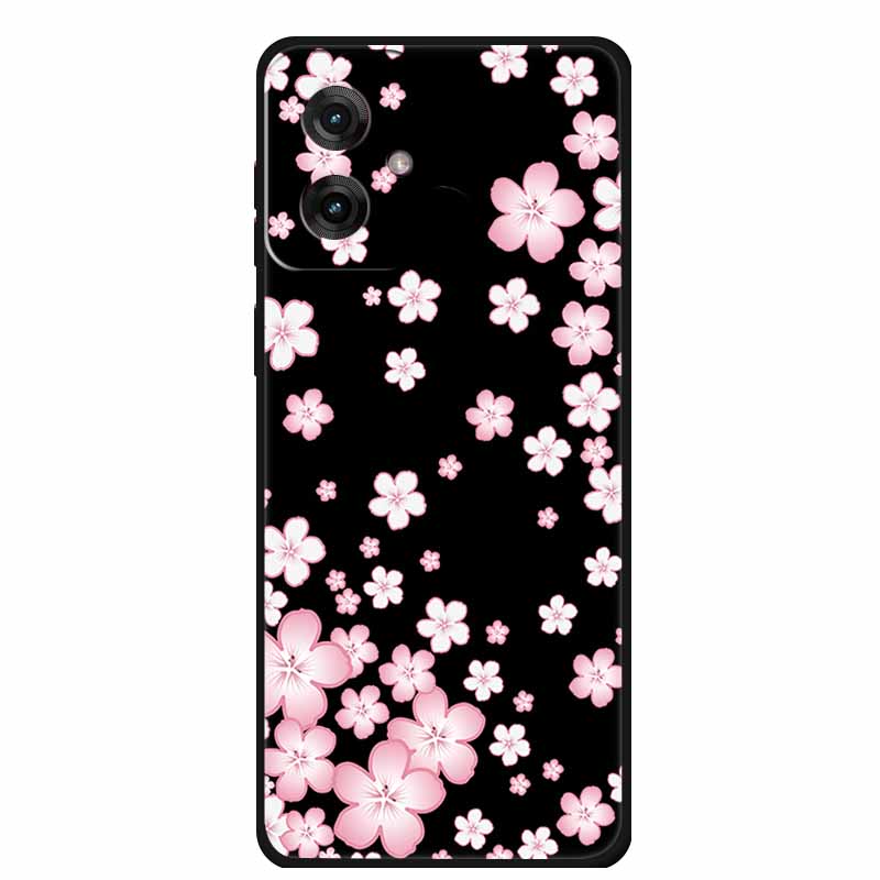 Etui do Motorola Moto G55 5G Luksusowe Miękkie Silikonowe TPU Tylna Osłona Etui na Telefon dla MotoG55 Ochronne Odporne na Wstrząsy Kolorowe Fundas