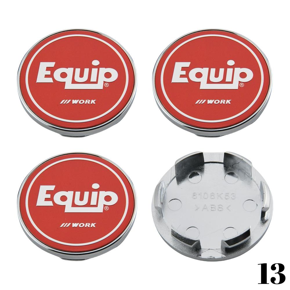 4PCS WORK Center Cap 53mm & 54mm Wheel Caps MEISTER VS EQUIP Emblem Wheel Cover Cap Hubcaps Car Rim Accessories