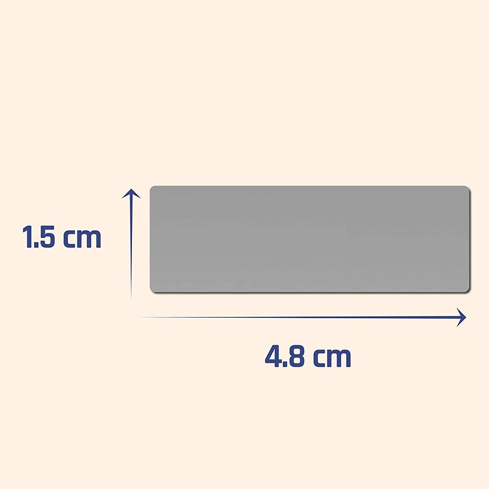 100Pcs Pack Rectangle Scratch Off Stickers Labels 1.9 X 0.6 Inch