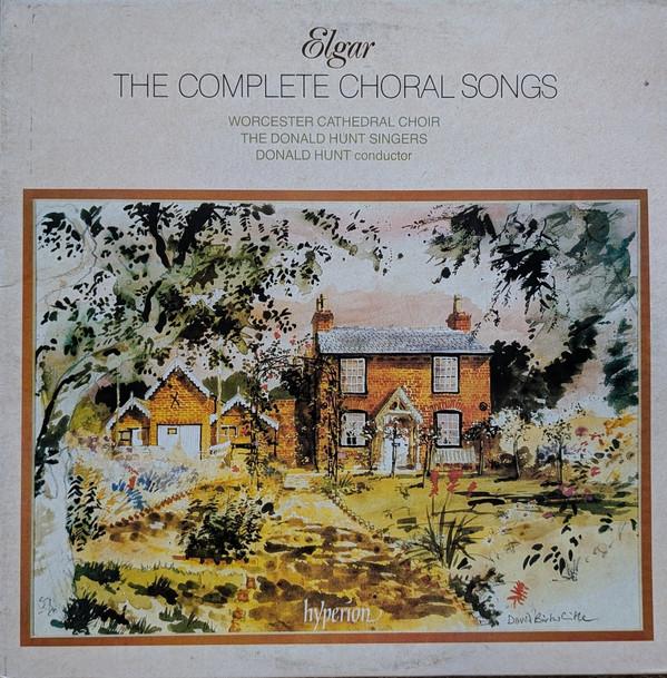 

LP Record SIR EDWARD ELGAR CHOIR OF WORCEST The Complete Choral Songs A66272 Hyperion 1987 UK Classical Used