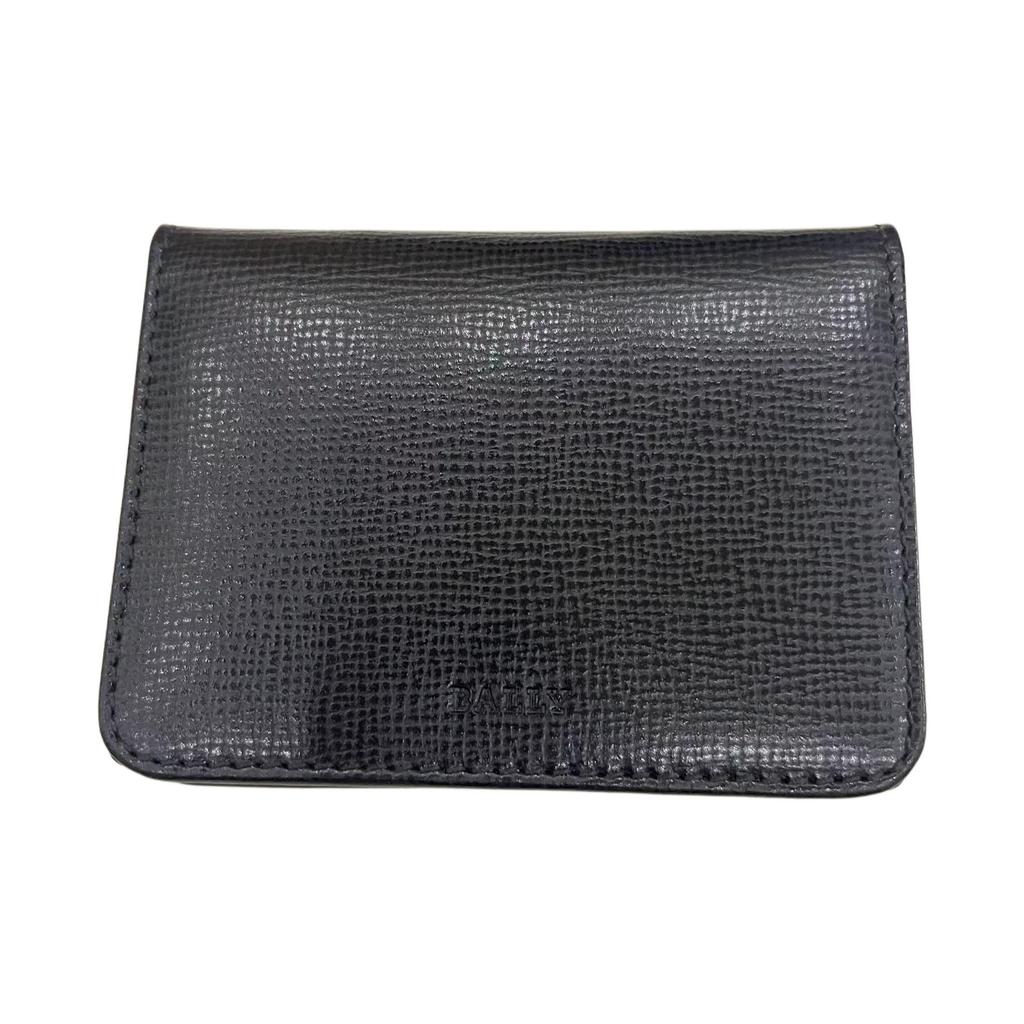 Bally Classic Womens Series Logo Print Leather Clutch Wallet Women Wallet Black 6219774