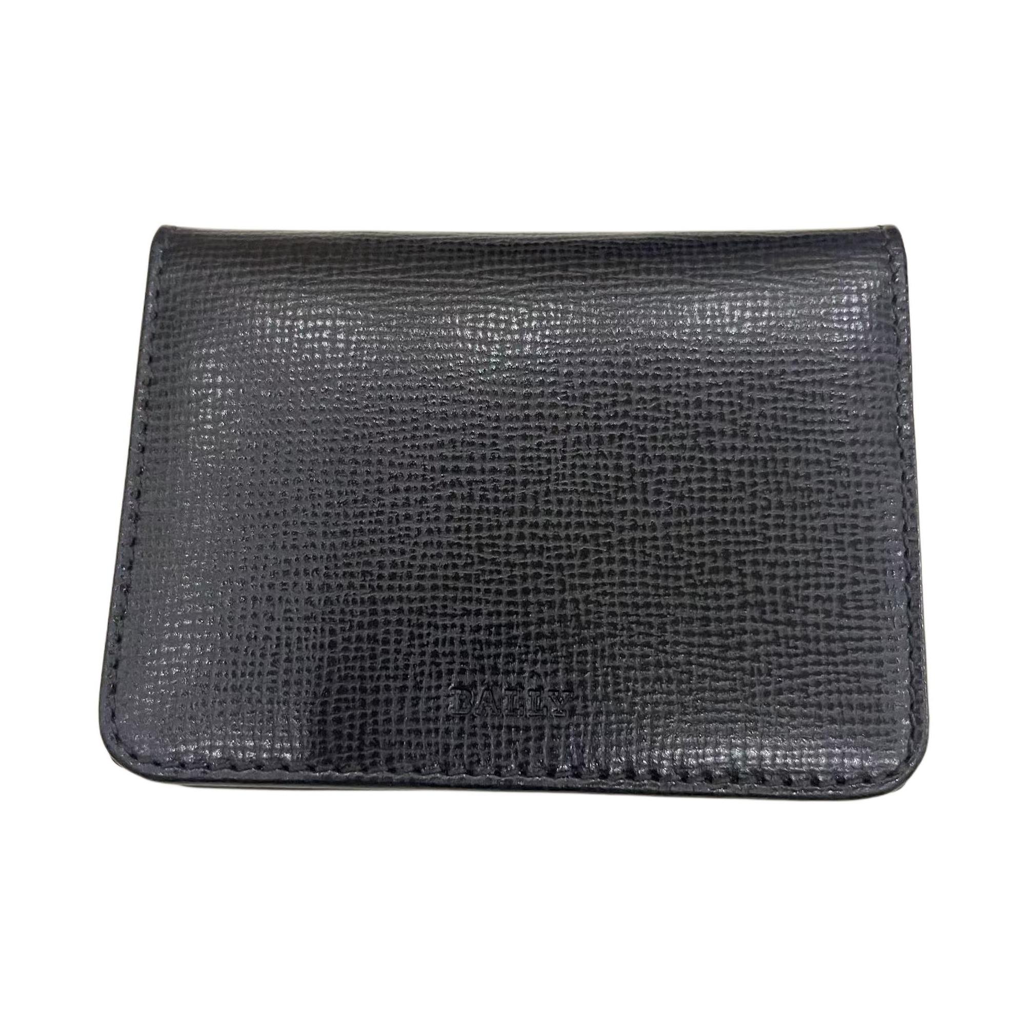 Bally Classic Womens Series Logo Print Leather Clutch Wallet Women wallet Black 6219774 Basic Set (Bag+Dust Bag)