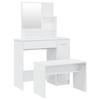 VidaXL Vanity Set Makeup Table Stool Vanity Table Bedroom Furniture Interior White 3114151