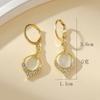 BlingBay Women's Pendant Earrings Light Luxury Water Drop Shape Elegant Lady Earrings Girls Party Birthday Jewelry Gift